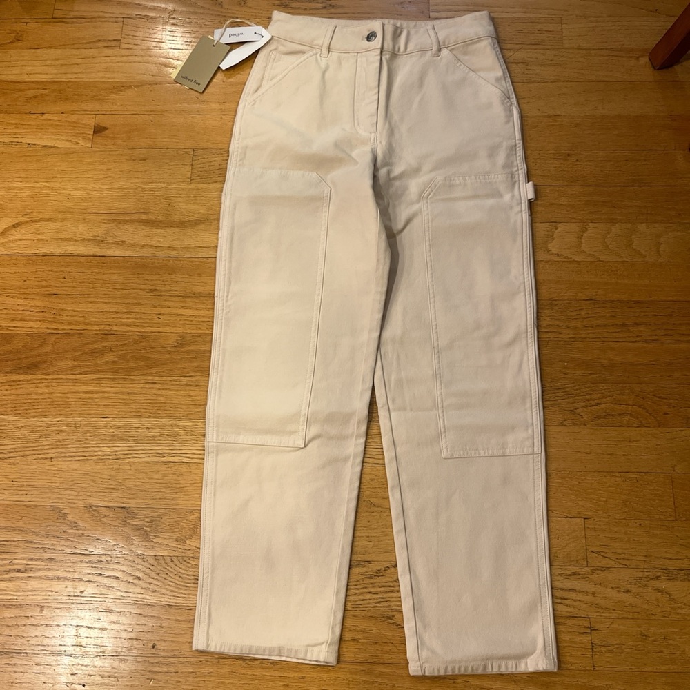 New!!! Wilfred Free Aritzia Brennan High Rise Utility Carpenter Pants Size 2
